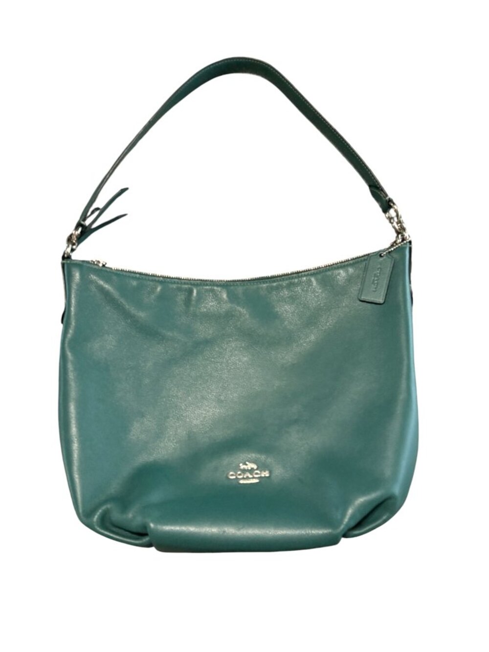 Coach Small Skylar Hobo Pebbled Leather Shoulder Bag Dark Turquoise